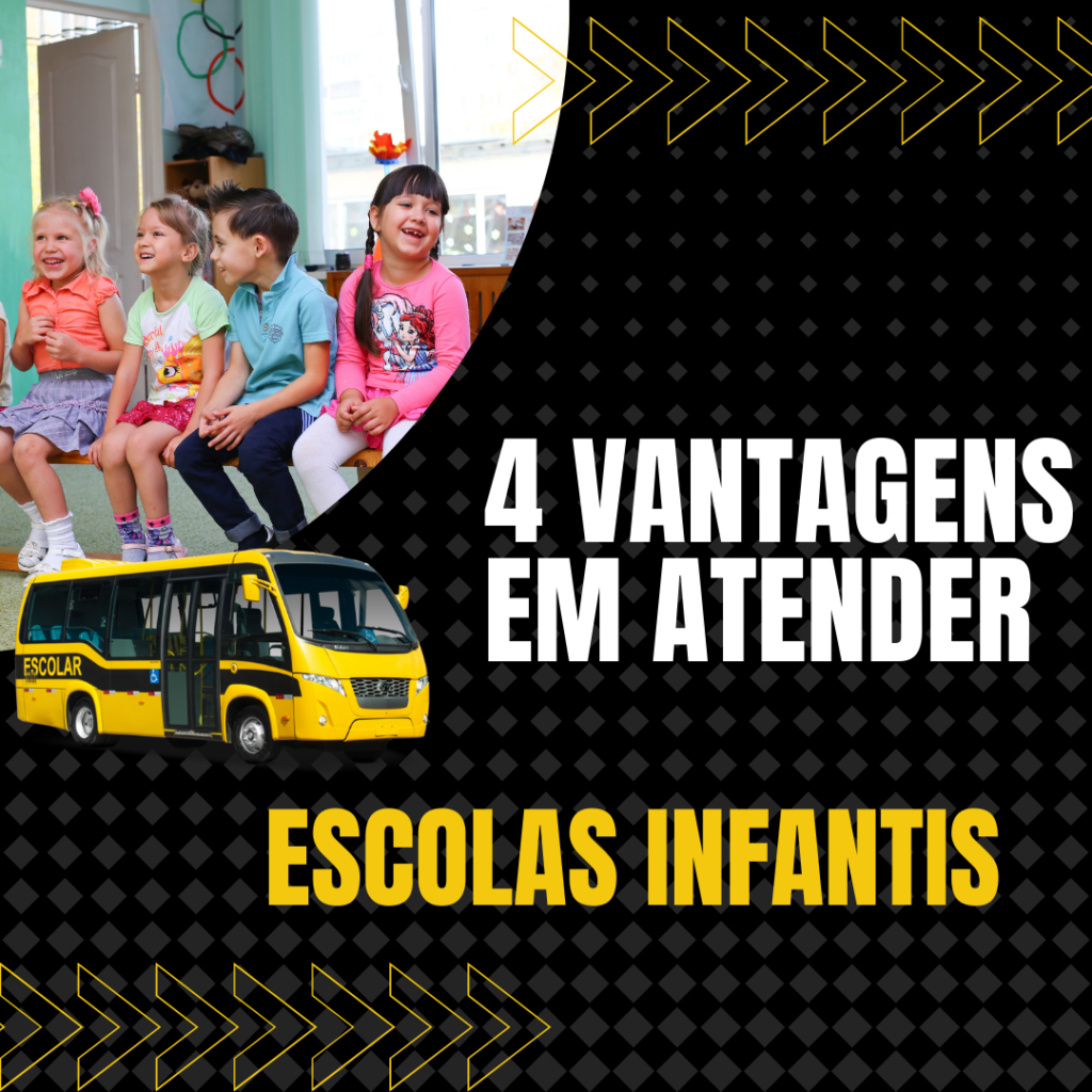 4 Vantagens em atender escolas infantis no transporte escolar
